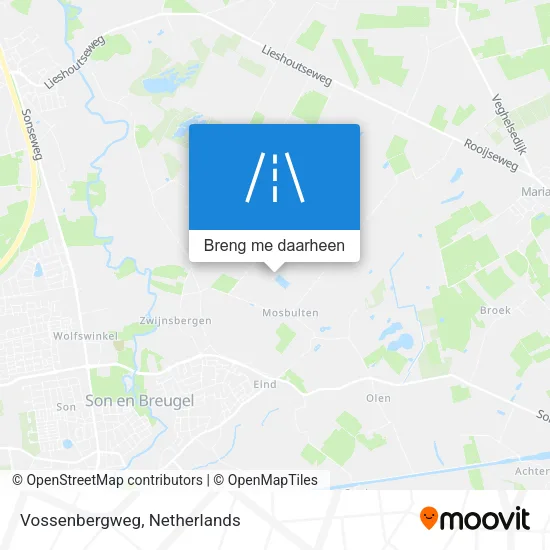 Vossenbergweg kaart