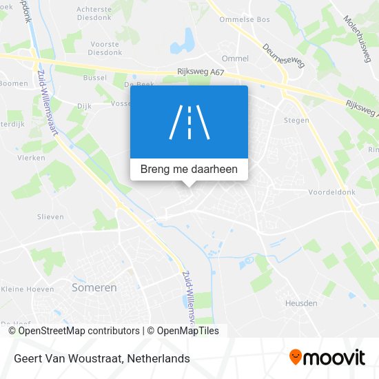 Geert Van Woustraat kaart