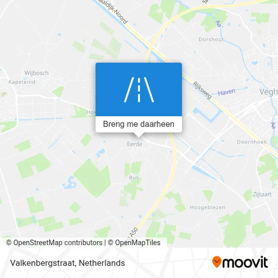 Valkenbergstraat kaart