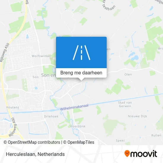Herculeslaan kaart