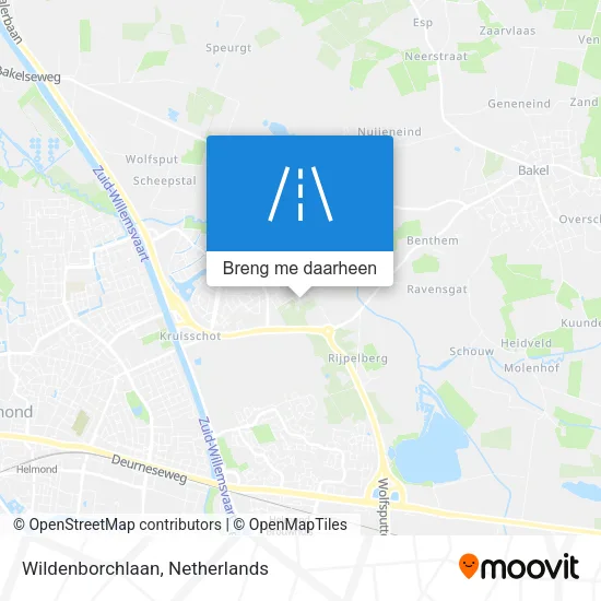 Wildenborchlaan kaart