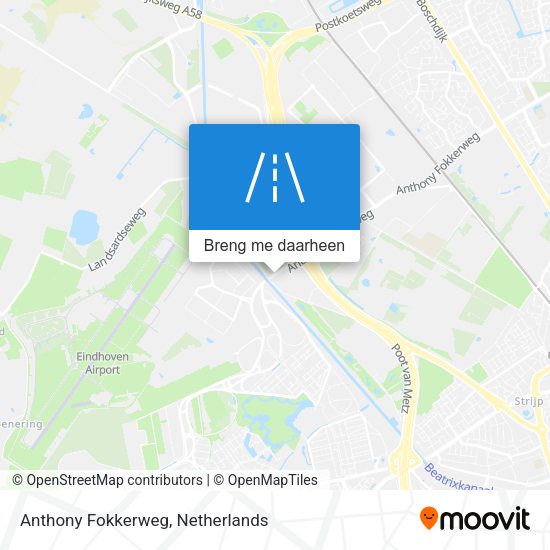 Anthony Fokkerweg kaart