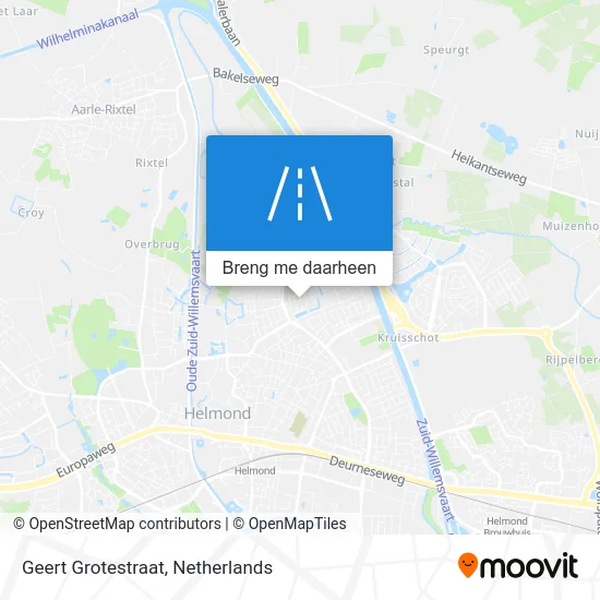 Geert Grotestraat kaart