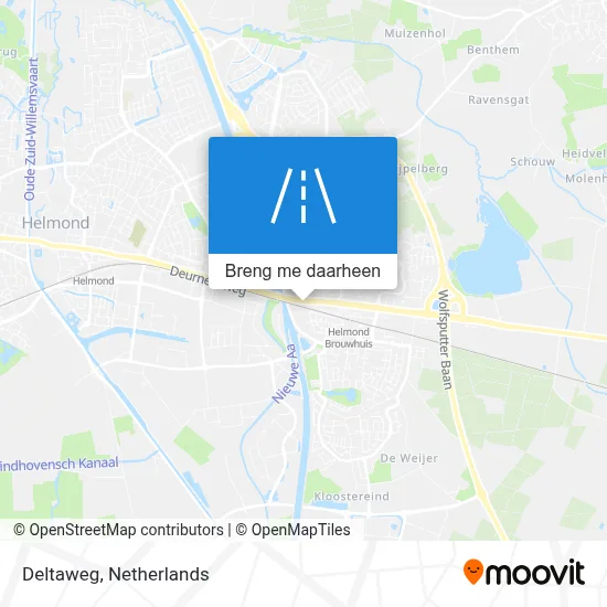 Deltaweg kaart