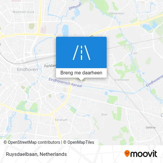 Ruysdaelbaan kaart