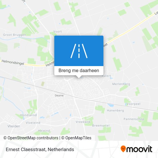 Ernest Claesstraat kaart