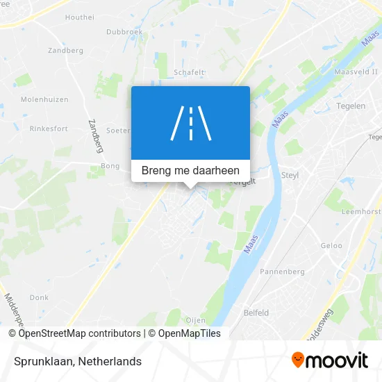 Sprunklaan kaart