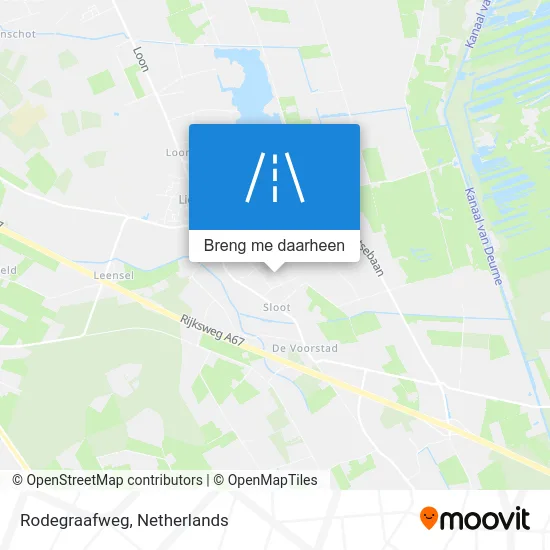 Rodegraafweg kaart