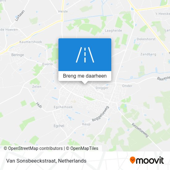Van Sonsbeeckstraat kaart