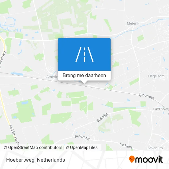 Hoebertweg kaart