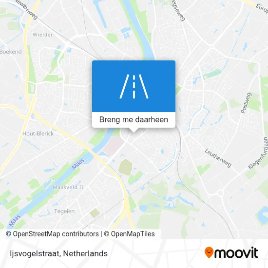 Ijsvogelstraat kaart