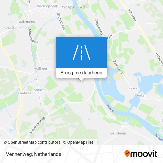 Vennenweg kaart