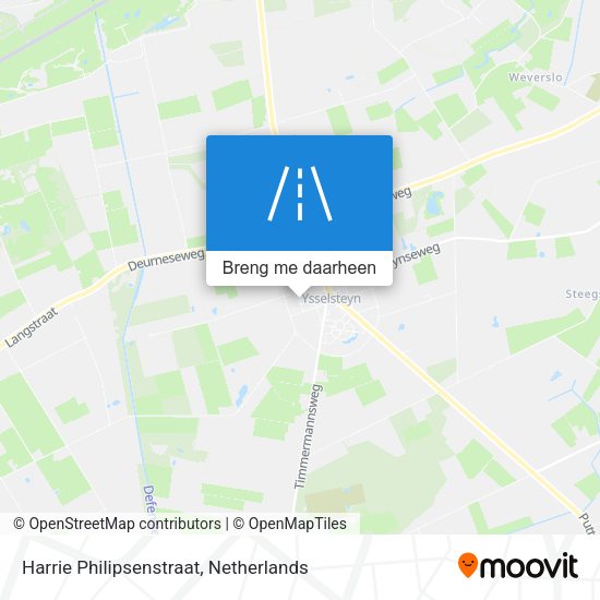 Harrie Philipsenstraat kaart