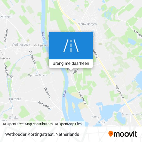 Wethouder Kortingstraat kaart
