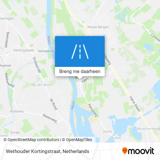Wethouder Kortingstraat kaart