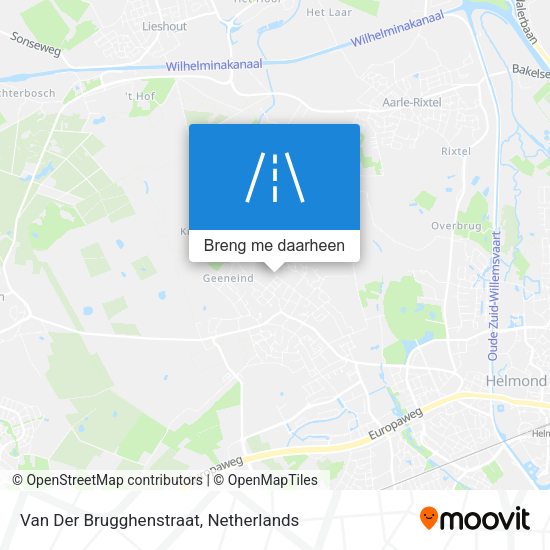 Van Der Brugghenstraat kaart