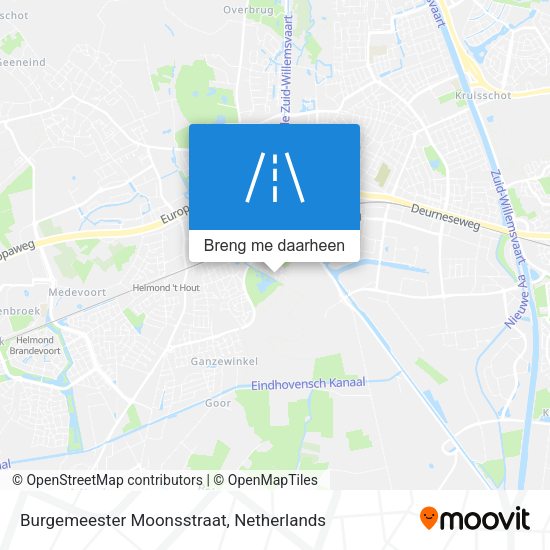 Burgemeester Moonsstraat kaart