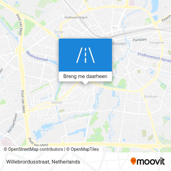 Willebrordusstraat kaart