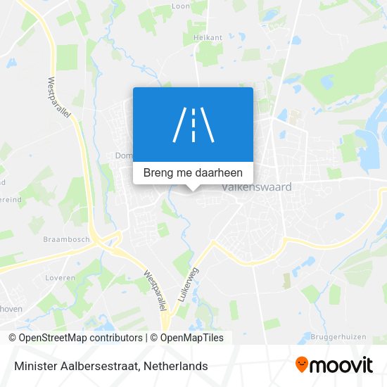 Minister Aalbersestraat kaart