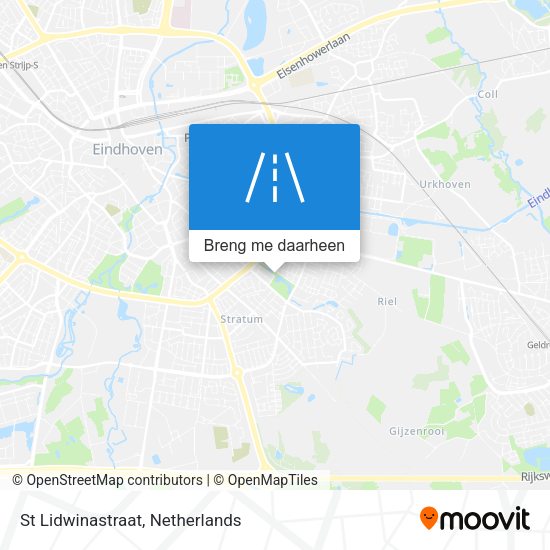 St Lidwinastraat kaart
