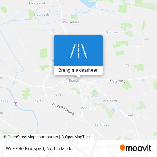 Wit-Gele Kruispad kaart