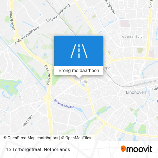 1e Terborgstraat kaart