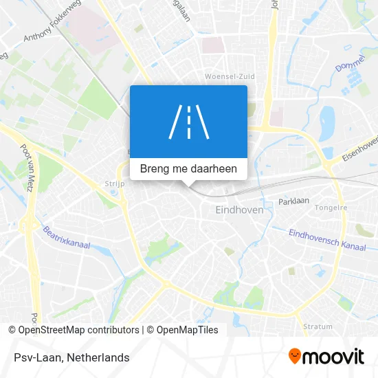 Psv-Laan kaart