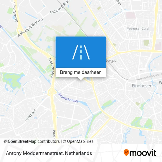 Antony Moddermanstraat kaart