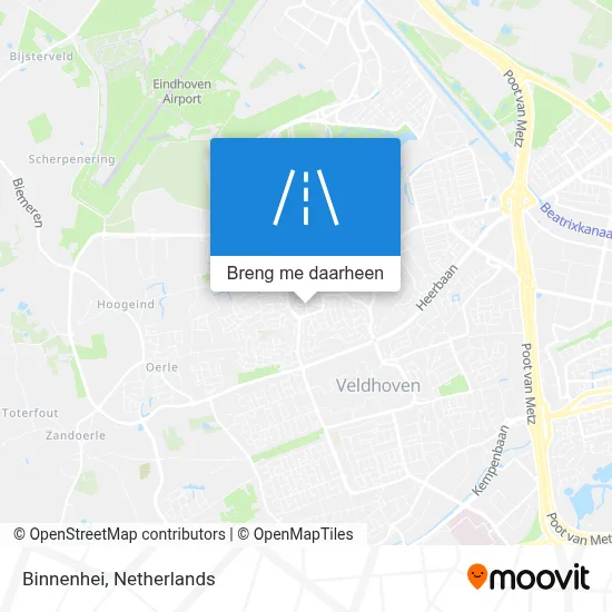 Binnenhei kaart