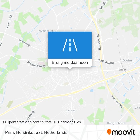 Prins Hendrikstraat kaart