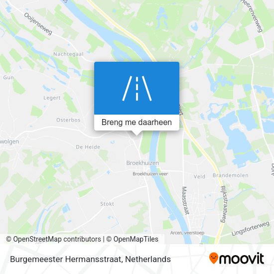 Burgemeester Hermansstraat kaart