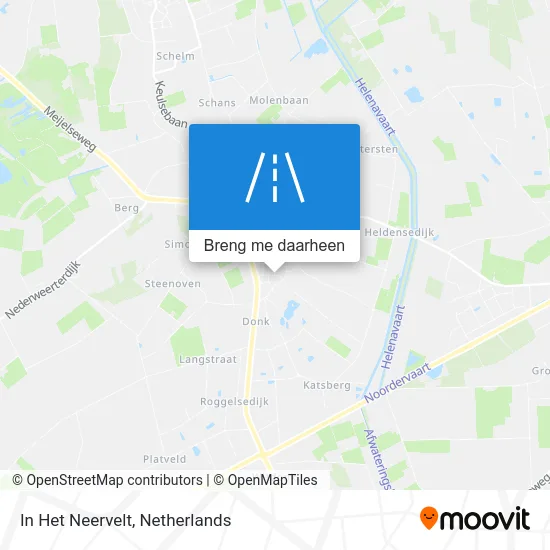 In Het Neervelt kaart