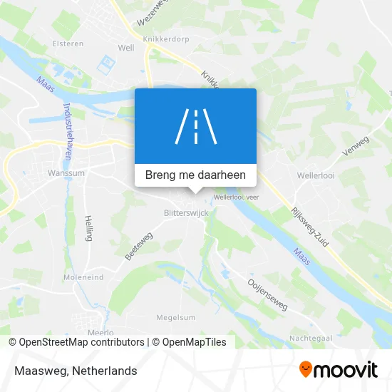 Maasweg kaart