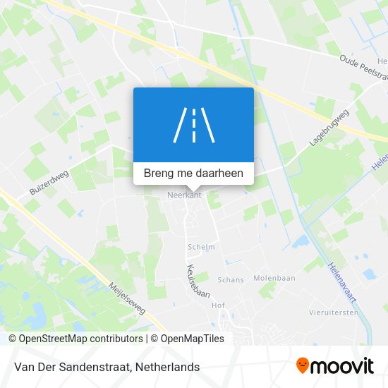 Van Der Sandenstraat kaart