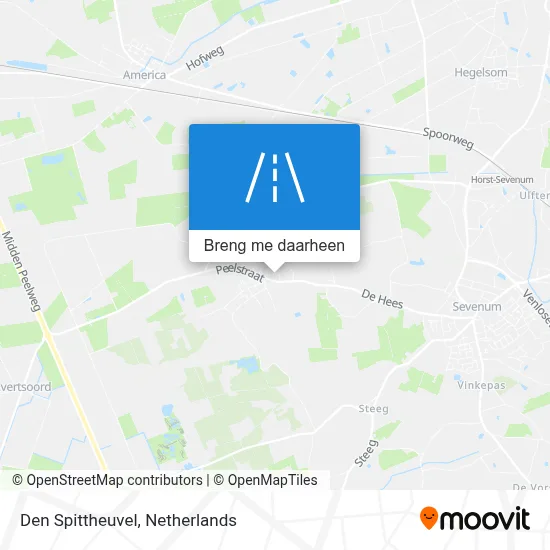 Den Spittheuvel kaart