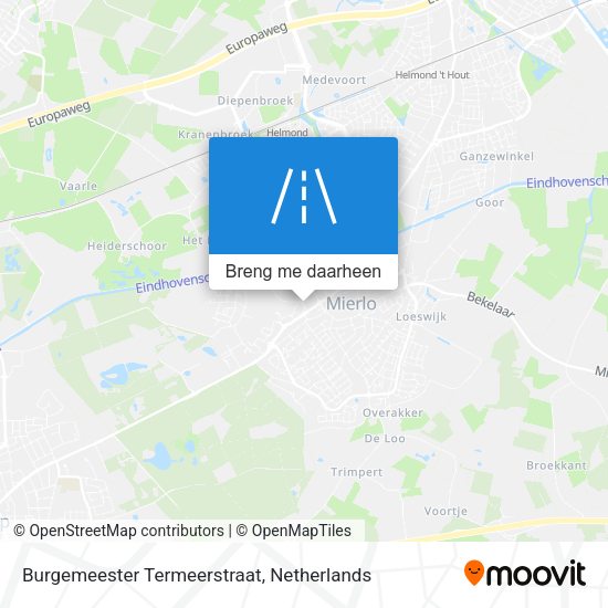 Burgemeester Termeerstraat kaart