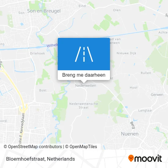 Bloemhoefstraat kaart