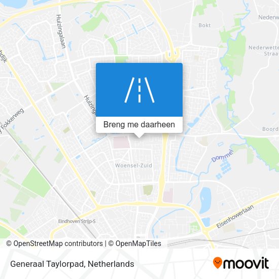 Generaal Taylorpad kaart