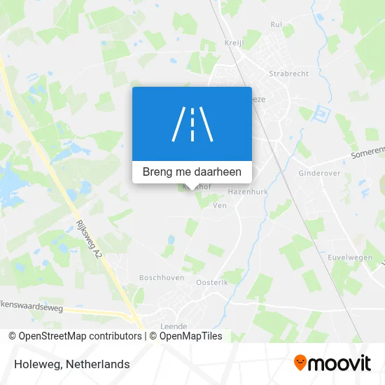 Holeweg kaart