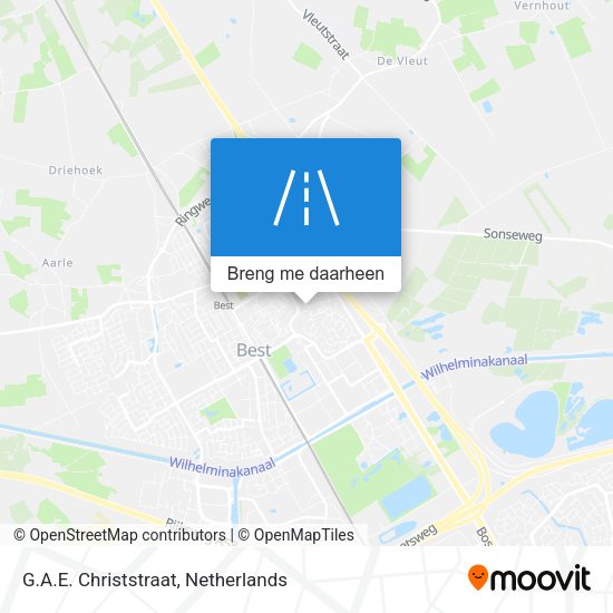 G.A.E. Christstraat kaart
