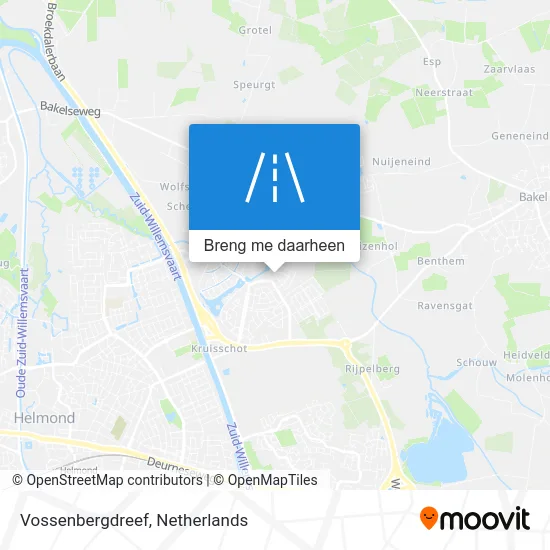 Vossenbergdreef kaart