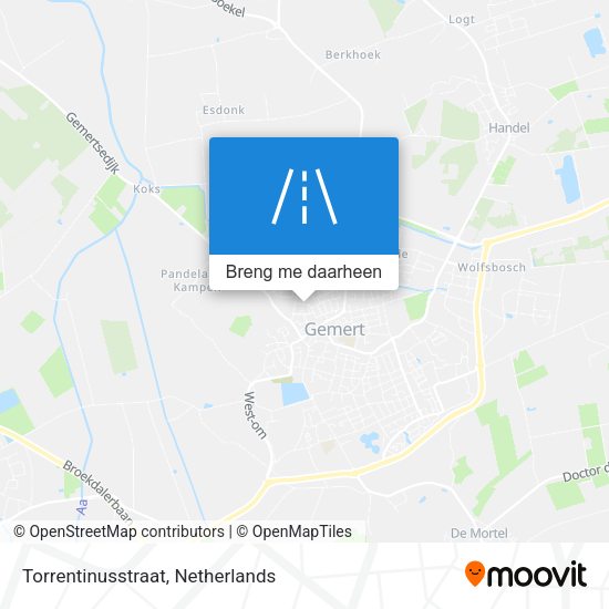 Torrentinusstraat kaart
