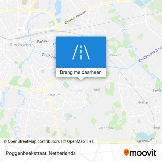 Poggenbeekstraat kaart