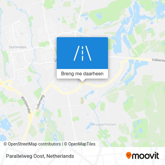 Parallelweg Oost kaart