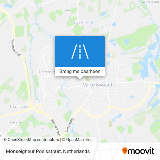 Monseigneur Poelsstraat kaart