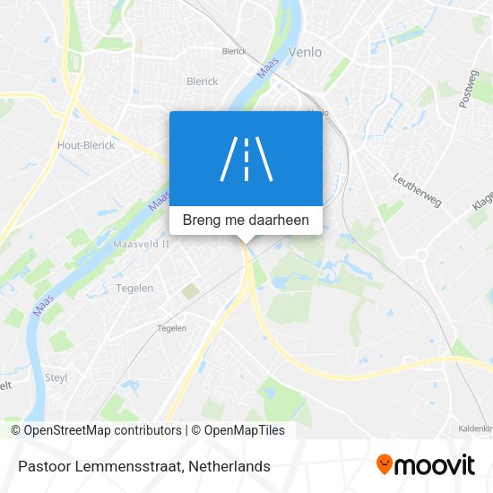 Pastoor Lemmensstraat kaart