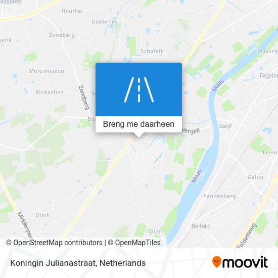 Koningin Julianastraat kaart