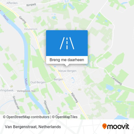Van Bergenstraat kaart