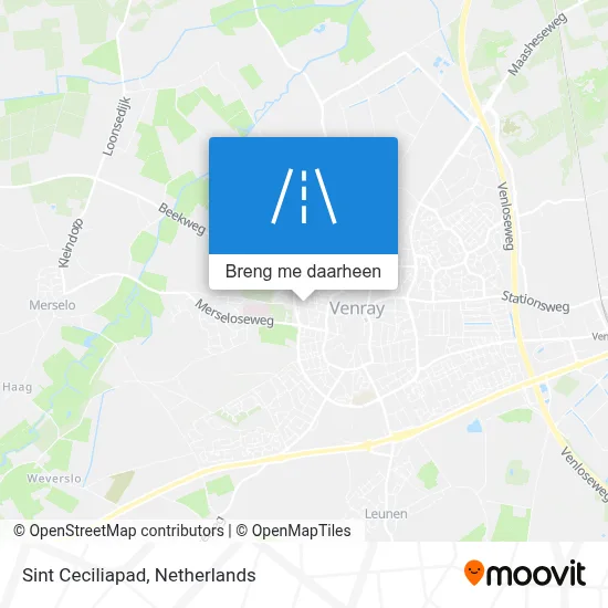 Sint Ceciliapad kaart