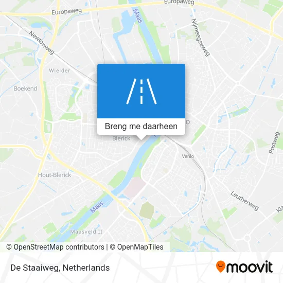 De Staaiweg kaart